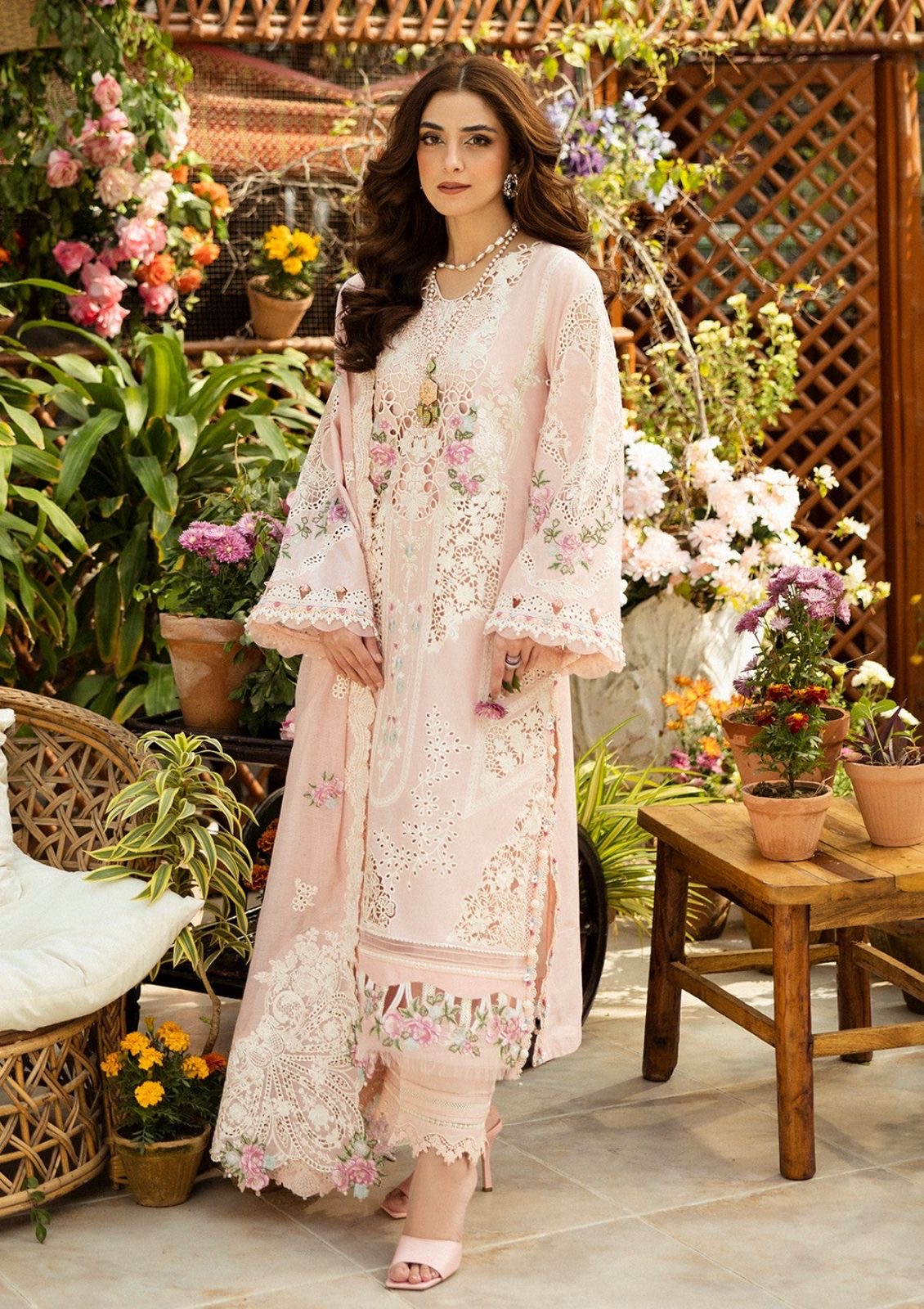 Premium 3-Piece Embroidered Dhanak Collection