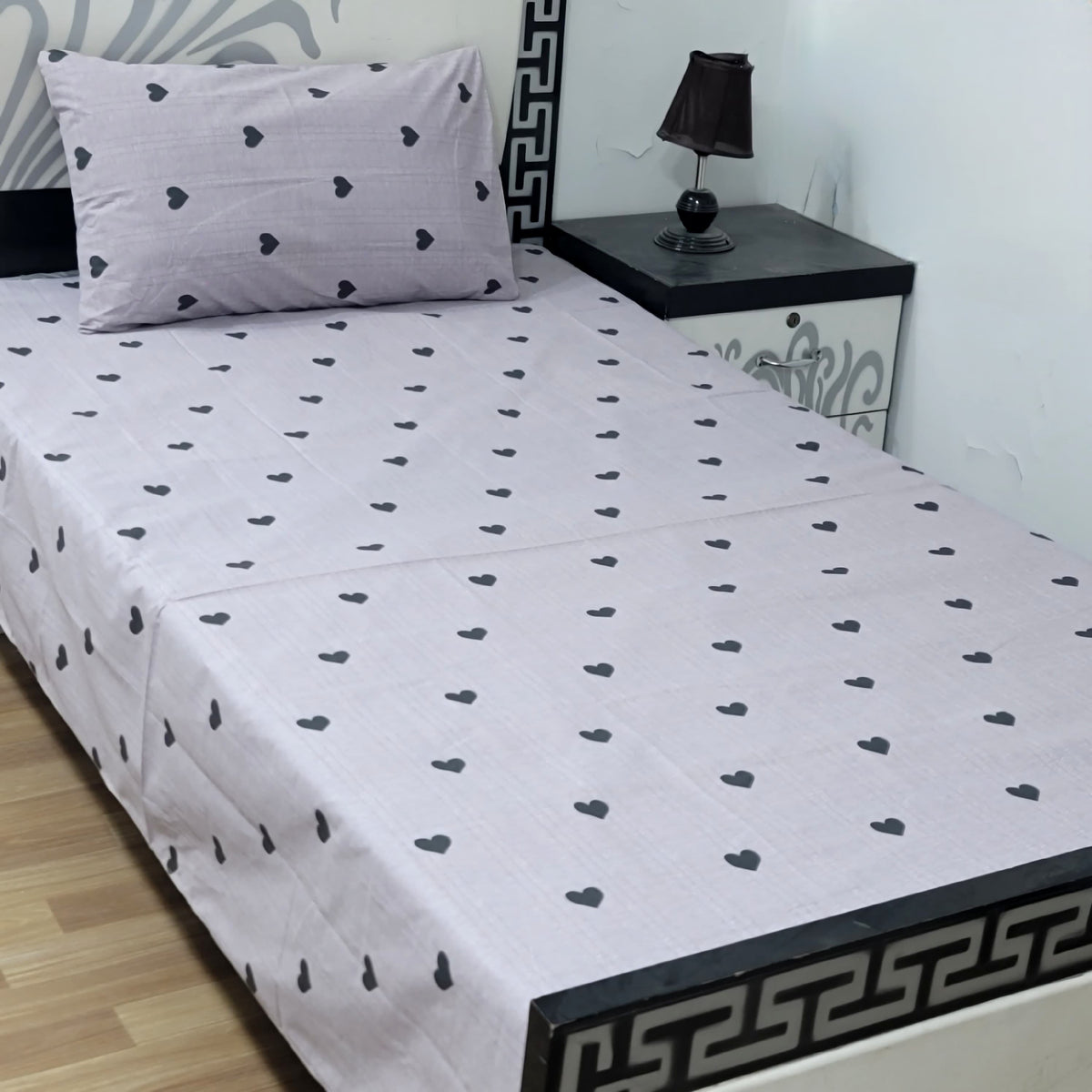 Premium Export Cotton Single Bedsheet ) ()