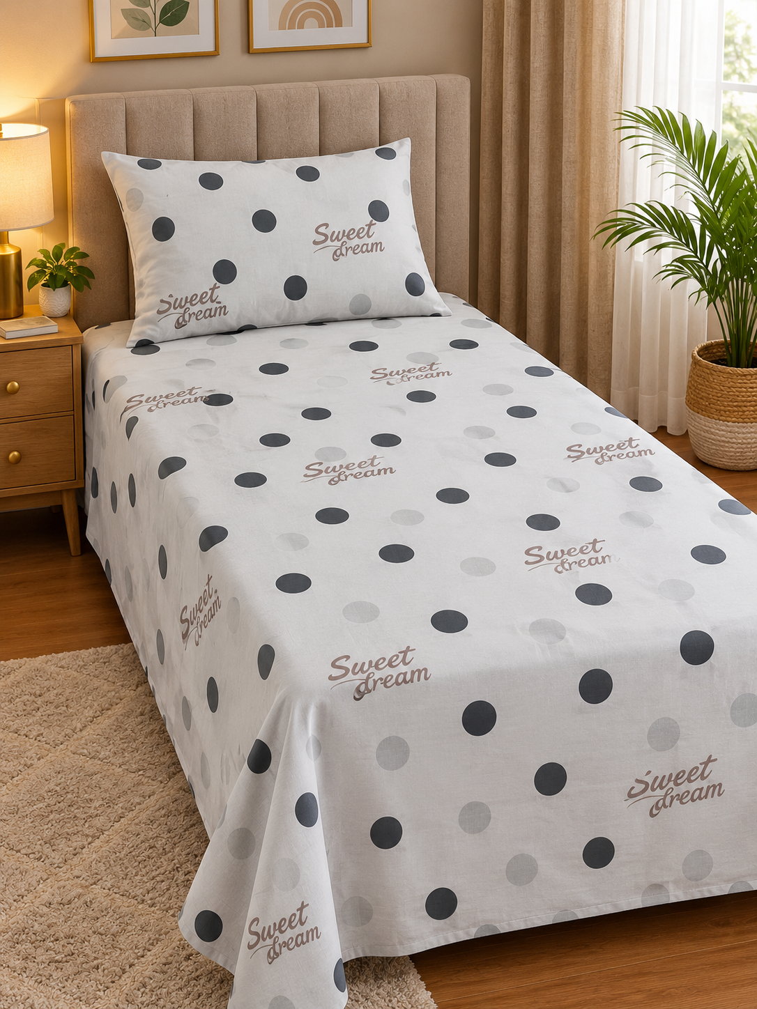 Premium Export Cotton Single Bedsheet