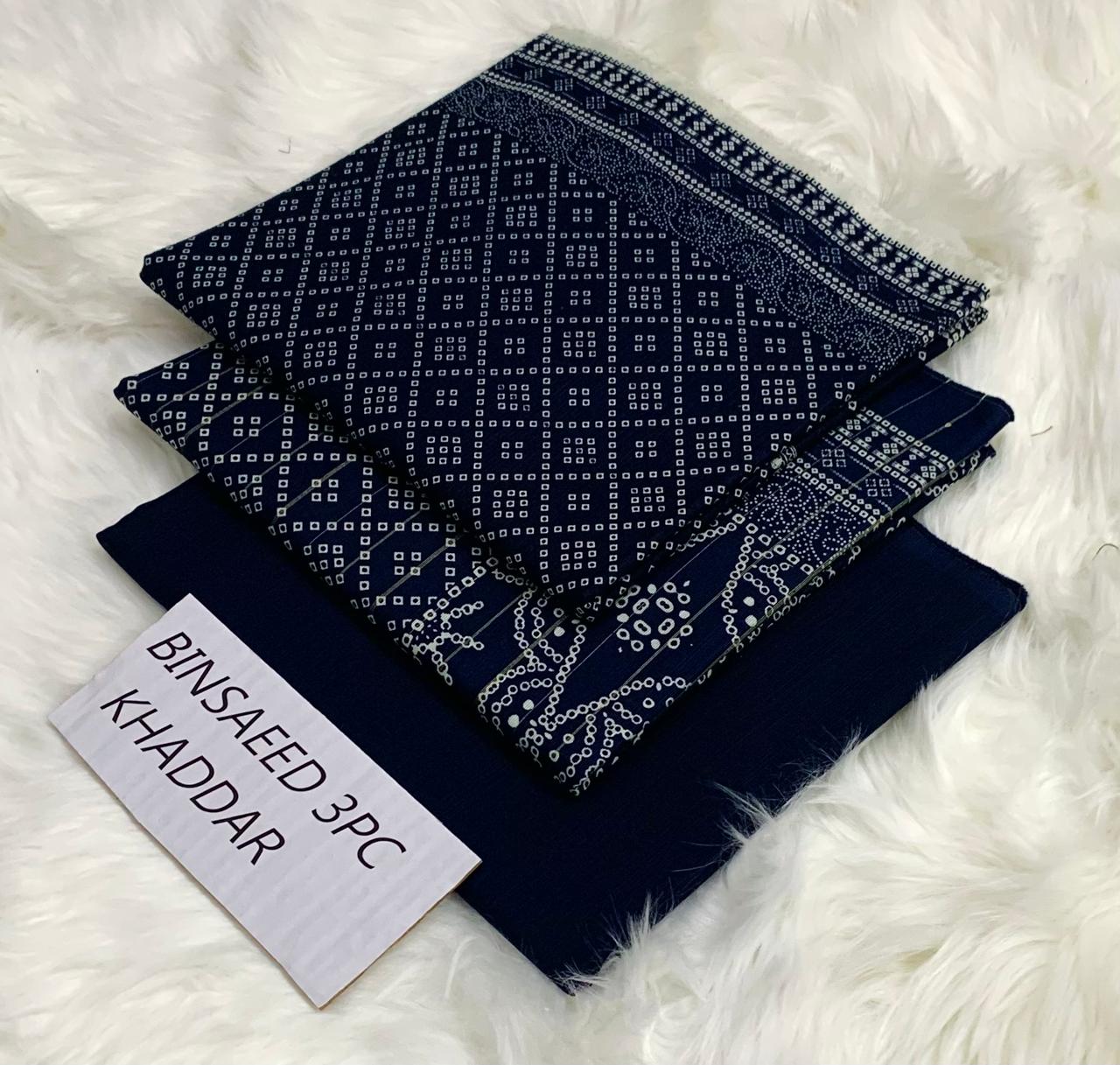 Bin saeed 3 piece khaddar