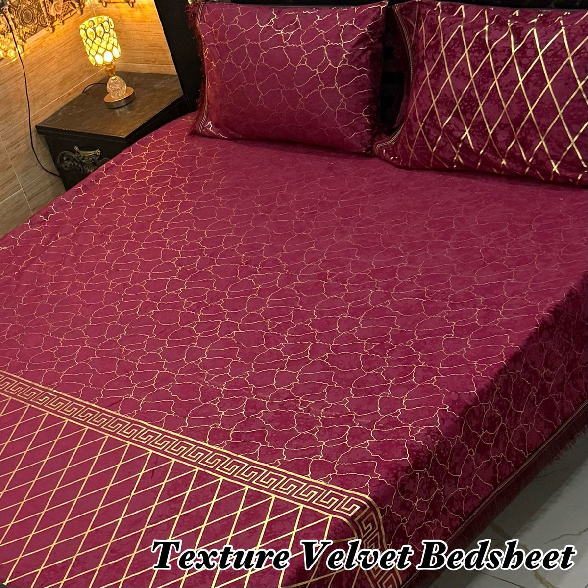 LUXURY TEXTURE VELVET BEDSHEET