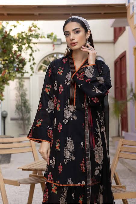 Winter luxury  print 3 PC outfit