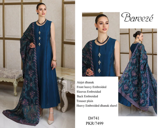 Bareeeza 3 pc unstitched