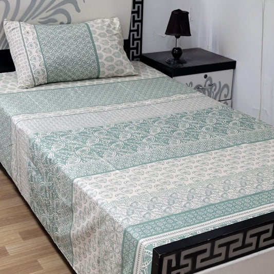 Premium Export Cotton Single Bedsheet