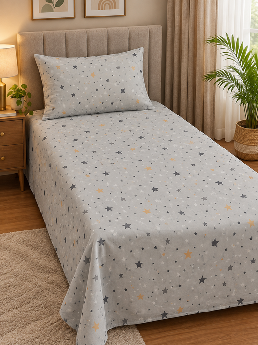 Premium Export Cotton Single Bedsheet
