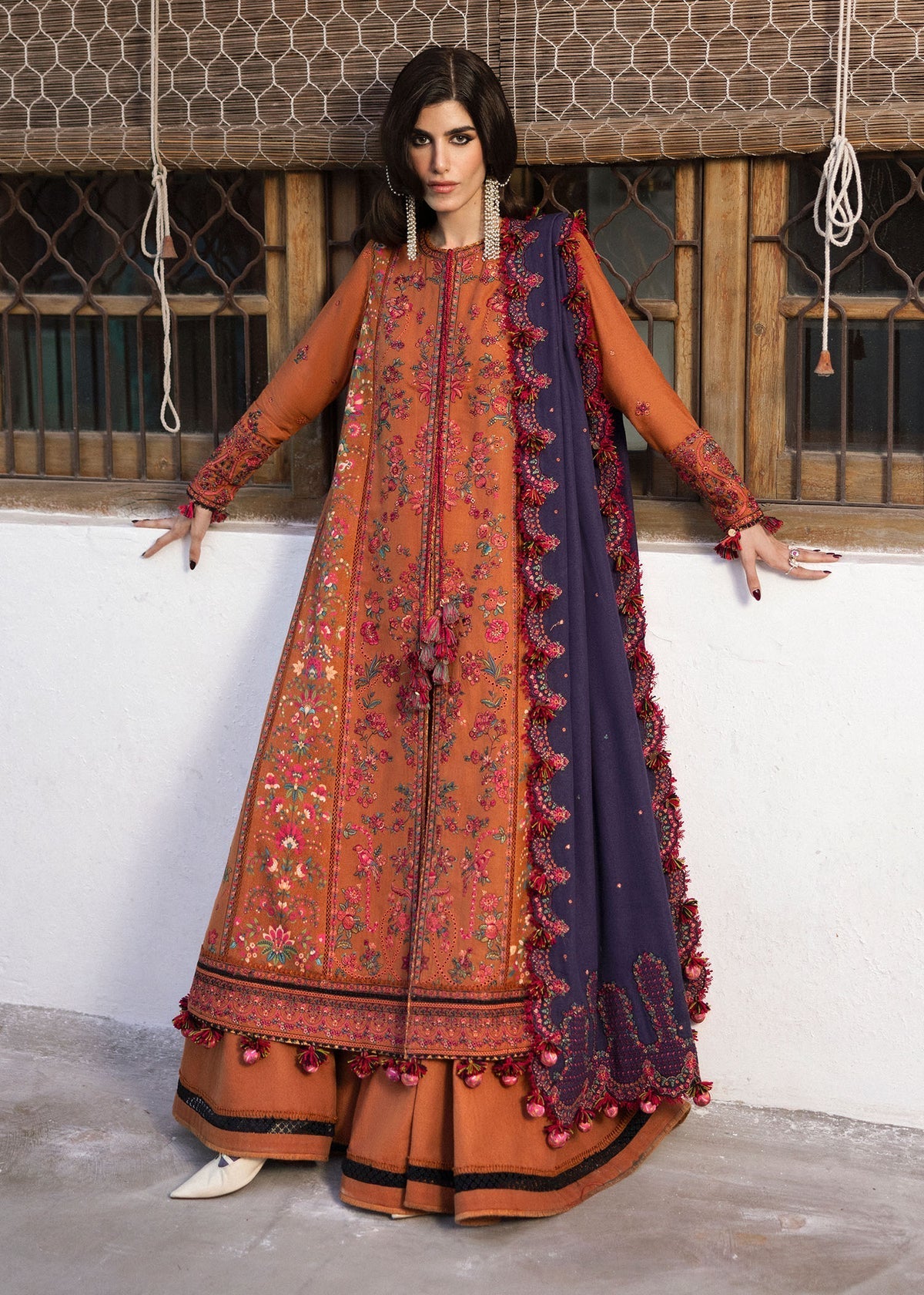 Premium 3-Piece Embroidered Dhanak Collection