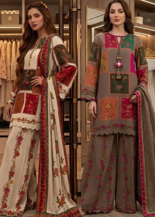 Silk printed lawn collection