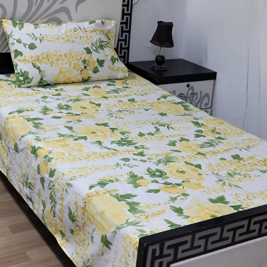 Premium Export Cotton Single Bedsheet ()