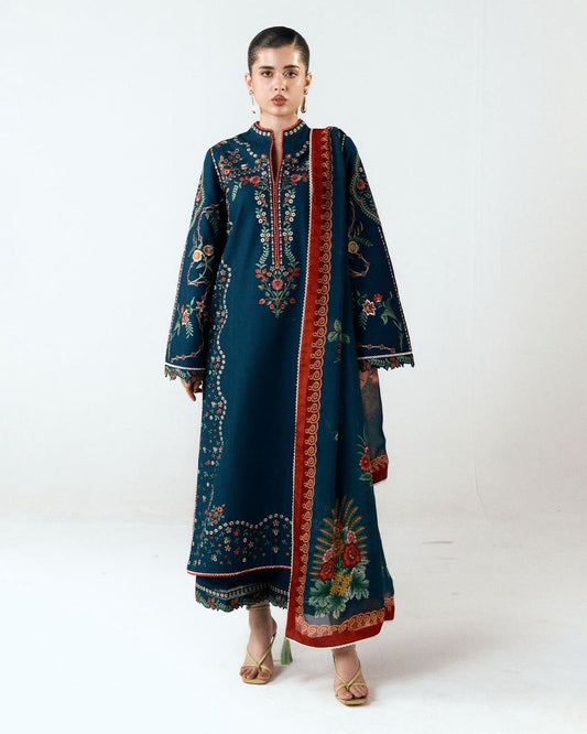 Premium 3-Piece Embroidered Dhanak Collection