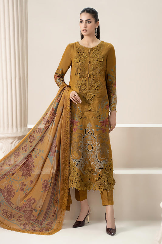 Premium 3-Piece Embroidered Dhanak Collection
