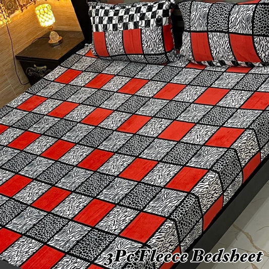 3PCS FLEES BEDSHEET (big box) DZN 8891