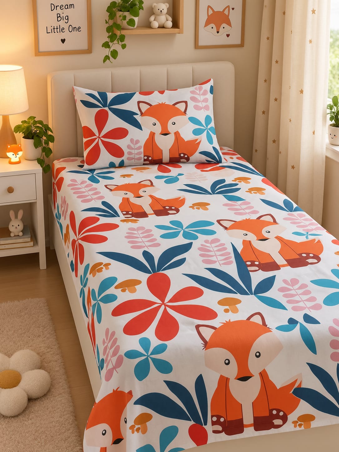 Premium Export Cotton Single Bedsheet
