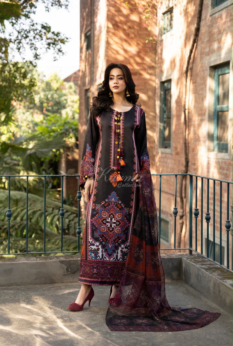 Silk printed lawn collection