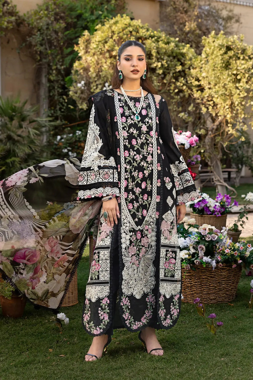 ) Summer Bloom – Embroidered Lawn